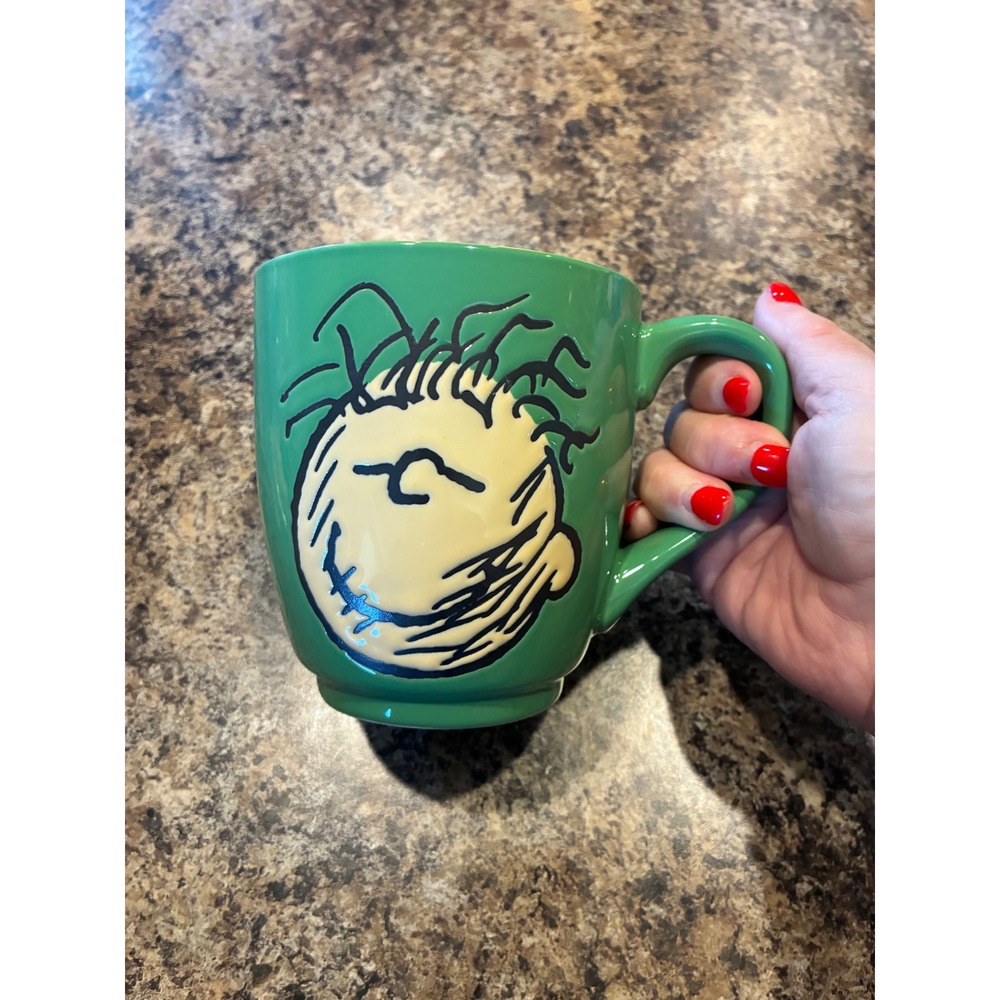 Peanuts Pigpen Big Face 20oz Coffee Mug Green Cedar Fair Messy People Quote Cup